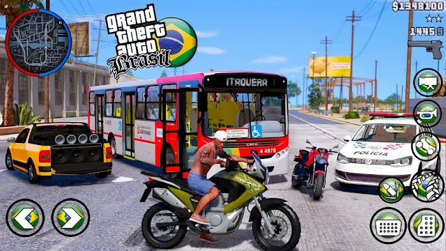 GTA BRASIL COM FAVELA, Pizzaria, Oficina, Super Lite (200MB) Para Celulares Fracos