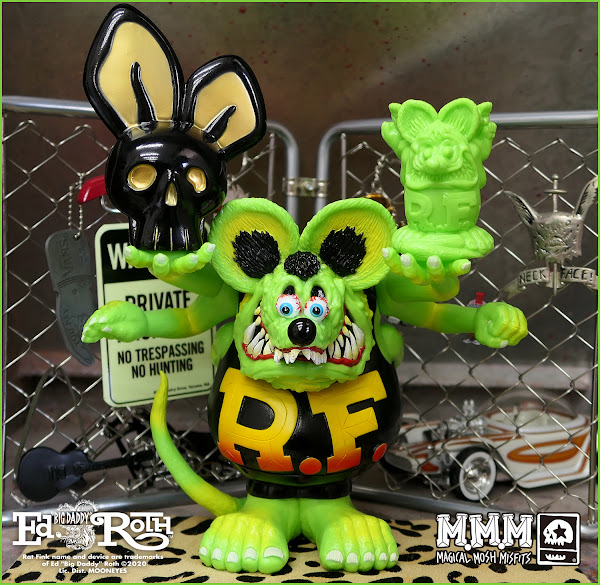 BlackBook Toy Asura Rat Fink + Skull Fly-