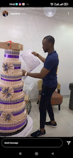 BBNaija: Saga receives more money, cake, cash, iPhone 13 and others from his lovely fans