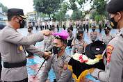 Kapolres Majalengka Pimpin Upacara Penutupan Tradisi Pembaretan Bintara Remaja Angkatan 46