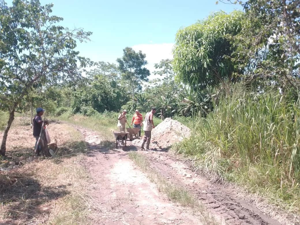 Vía agrícola del sector el Tamarindo 70% rehabilitada