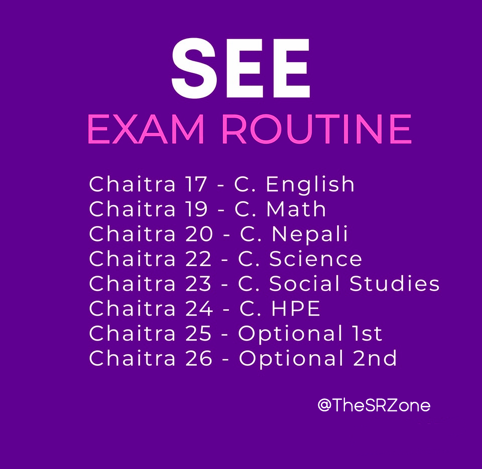 SEE Exam 2079: Exam Routine, Date, how to check, Marksheet Online