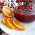 Homemade Cranberry Sauce With Orange Flavour.