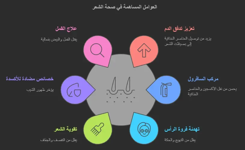 الفوائد المذهلة لزيت الكافور للشعر