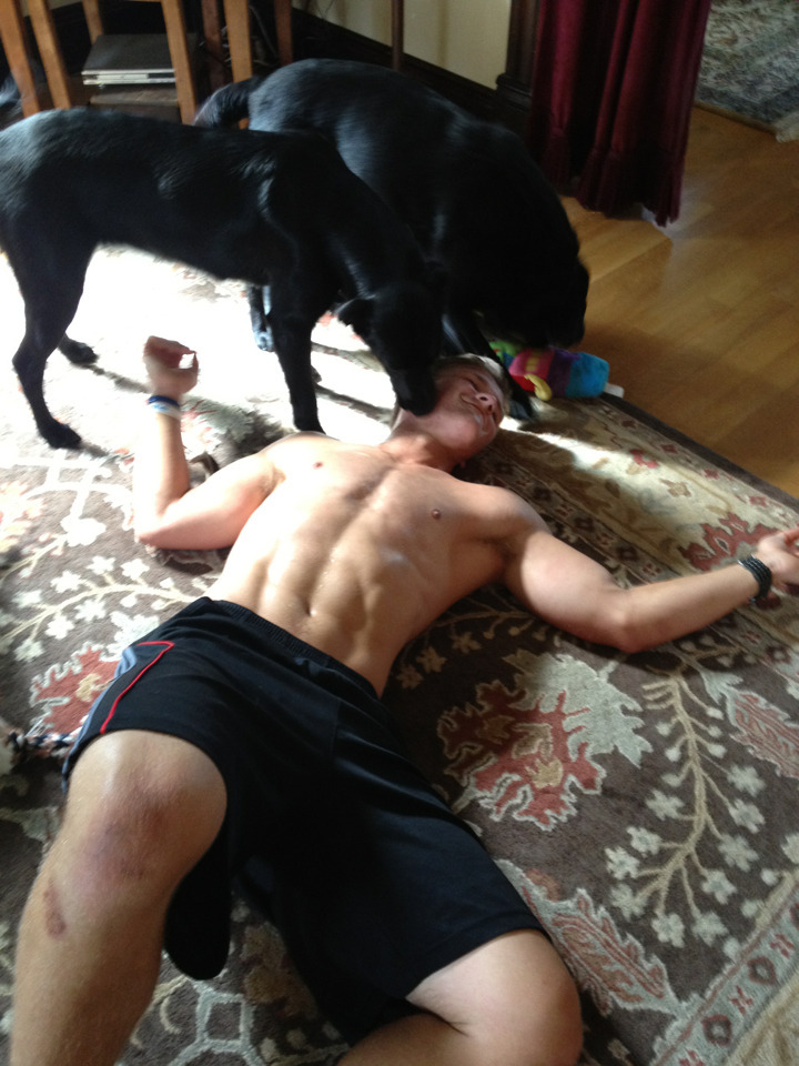 strong-sexy-shirtless-straight-guy-playing-dogs