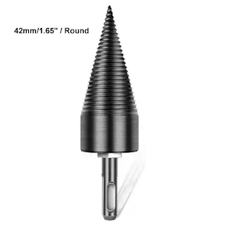 42mm Firewood Splitter Drill Bits Round/Square/Hex Shank Cutting Wood Splitter High Speed Steel Screw Splitting Cone Twist Auger Breaker hown - store