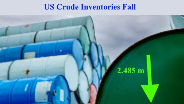 Falling us crude inventories