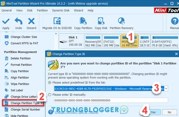 Hướng dẫn sửa lỗi xóa phân vùng System Reserved, EFI System của Windows