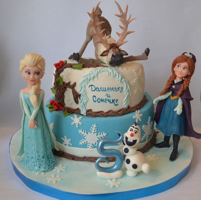 simple frozen birthday cake