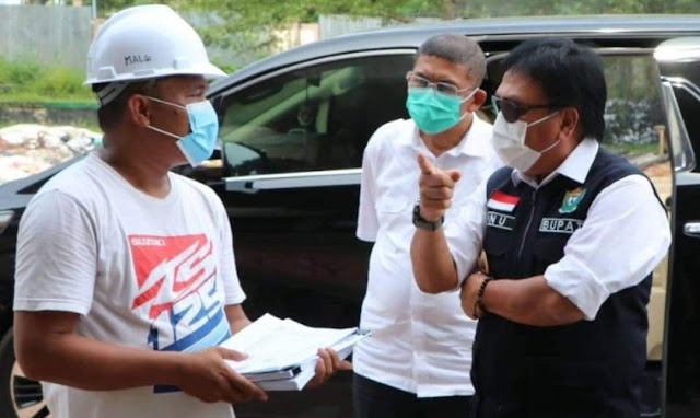 Sidak Sejumlah Proyek, Pj Bupati Berang Progres Pengerjaan Belum Capai Target 