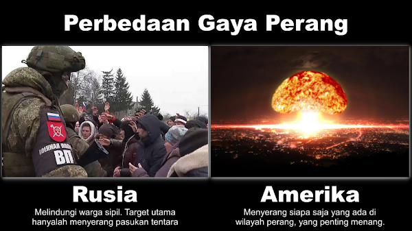 Inilah Beda Rusia dan Amerika saat Menyerang Negara Lain