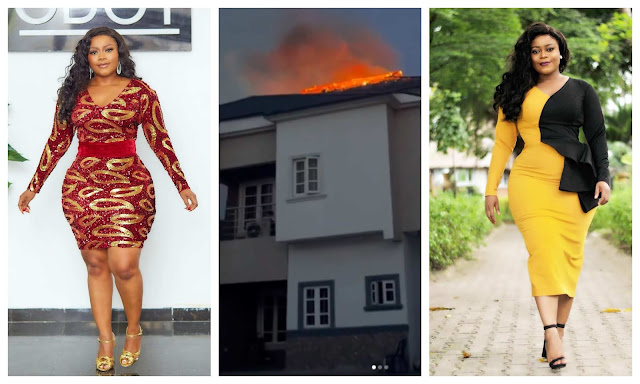 Actress Didi Ekanem cries out after her Properties and House got burnt in Lagos (Video)