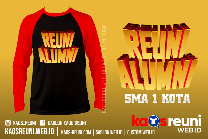 Desain Sablon Kaos Teks Tulisan Kata Kata 3D - Kaos Reuni Online (22)