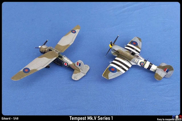 Maquettes Tempest Mk. V  et Lysander d'Eduard au 1/48