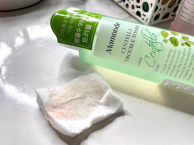 REVIEW MAMONDE CENTELLA TROUBLE TONER