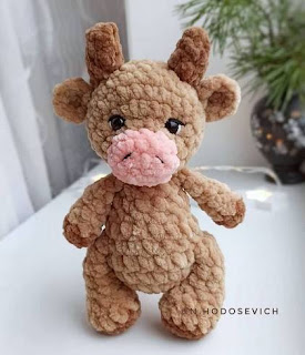 PATRON GRATIS TORO AMIGURUMI 49973 🐂