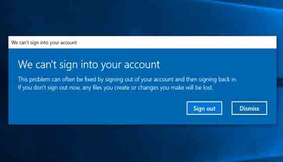 8 طرق لحل مشكلة We Can’t Sign Into Your Account في Windows 10