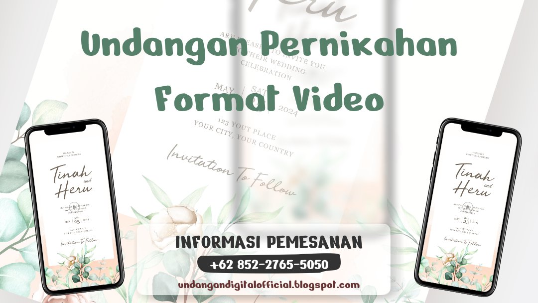 Rekomendasi, Undangan Pernikahan Format Video