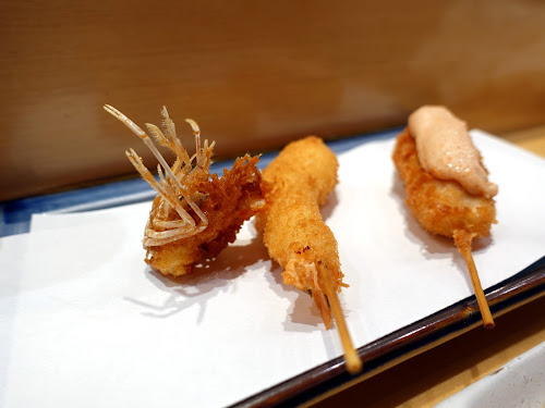 Hidden (秀殿) best Japanese Kushiage skewer restaurant Hong Kong - Shrimp (蝦)