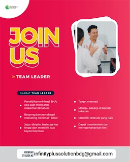 Lowongan Kerja Team Leader Infinity Plus Solution