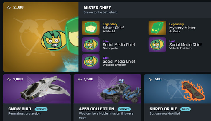 Mister Chief AI Model is now available in the Halo Infinite Store.