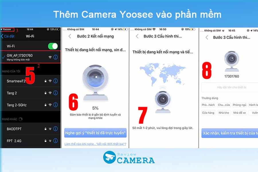 Thêm camera vào phần mềm Yoosee