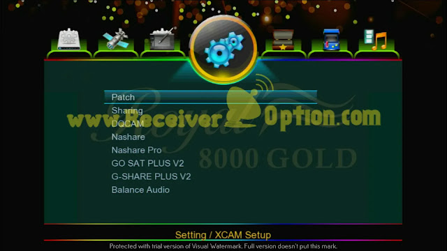ROYAL 8000 GOLD 1507G 1G 8M NEW SOFTWARE WITH ZOOM SIGNAL BAR OPTION 11 DECEMBER 2021