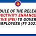 Schedule of the release of Productivity Enhancement Incentive (PEI) to Government Employees (FY 2021)