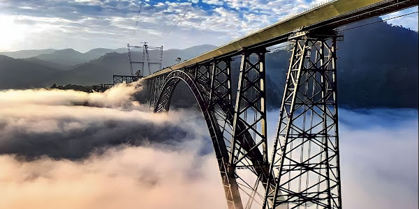 World's highest railway bridge over Chenab River in India set to be completed this month