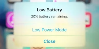 Low battery iPhone