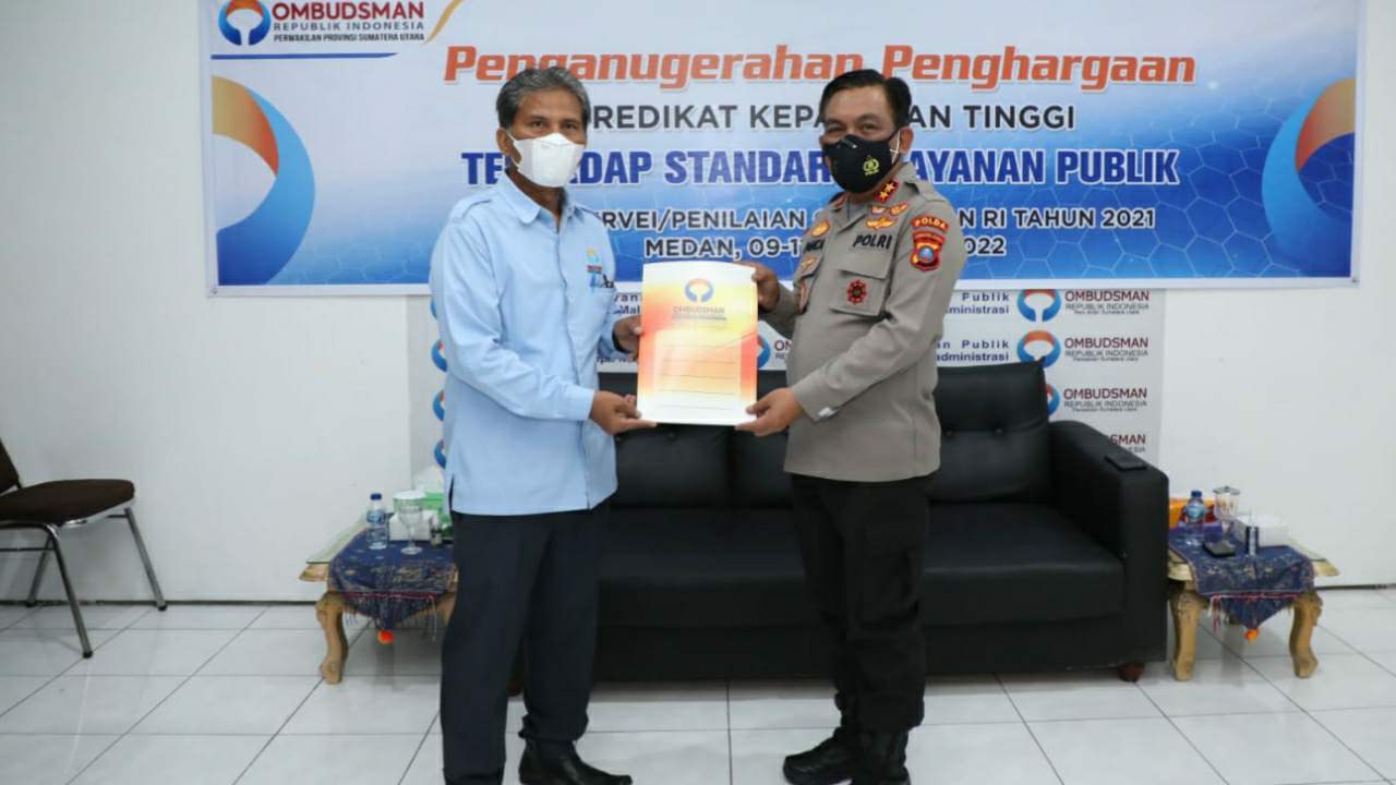 Ombudsman Apresiasi 9 Polres Peraih Kepatuhan Tinggi Pelayanan Publik