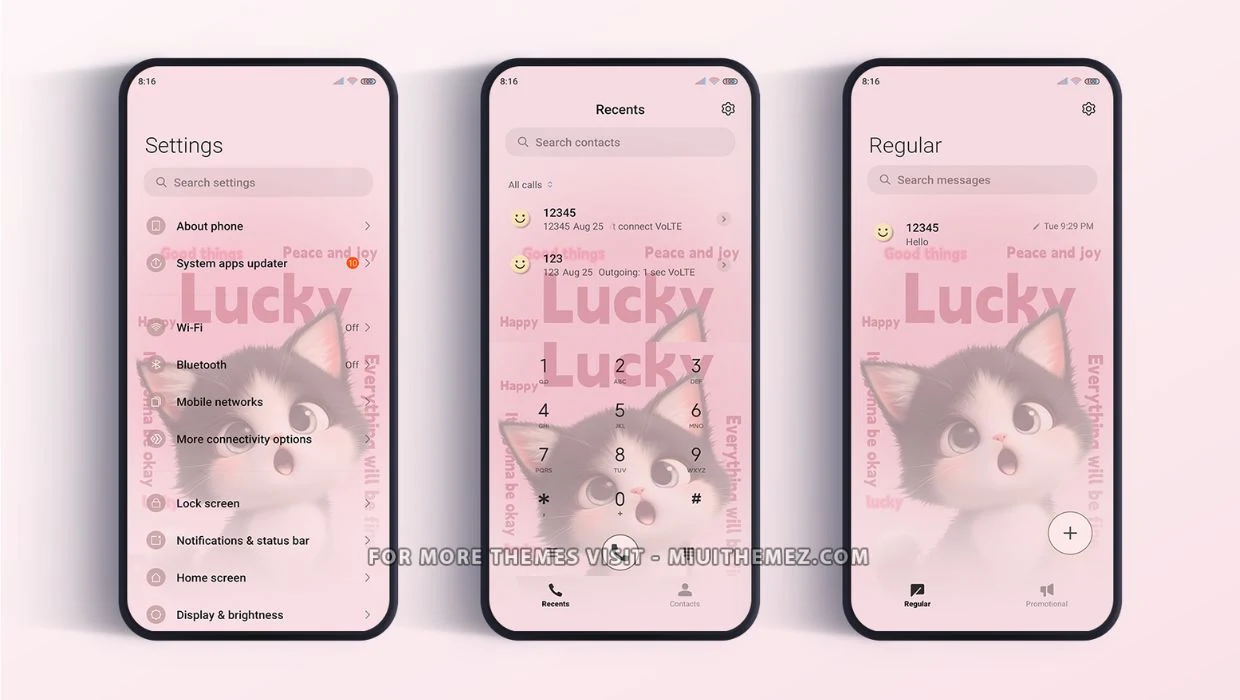 Pink Cat HyperOS Theme