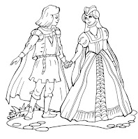 prince and princess coloring page