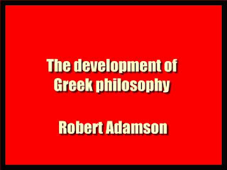 The development of Greek philosophy