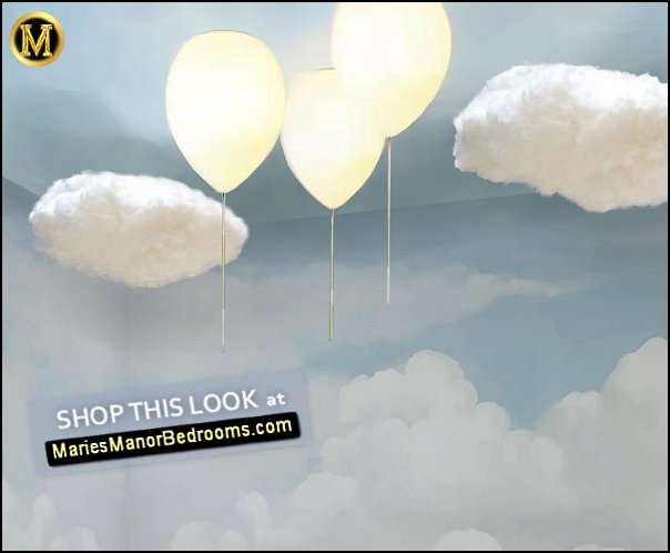 cloud decorations cloud themed decor decorating with clouds balloon ceiling lights bedroom ideas