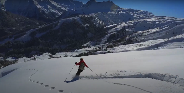 ski de rando à la Tête de la Combaz, Contamines