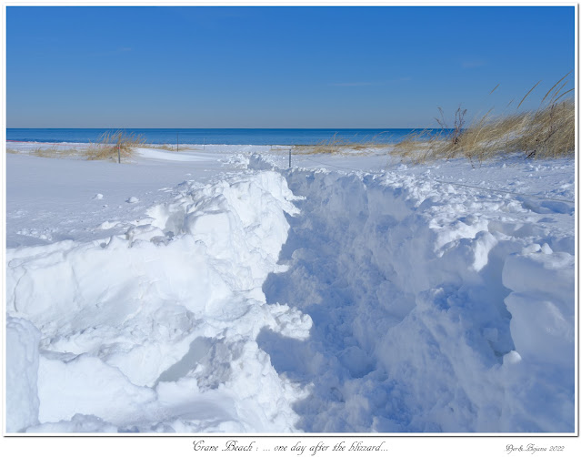 Crane Beach: ... one day after the blizzard...