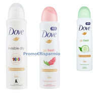 Cashback DOVE "Soddisfatti e rimborsati" : 100% sui deodoranti