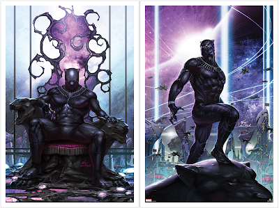 Black Panther #1 & #3 Cover Artwork Prints by InHyuk Lee x Grey Matter Art x Marvel Comics