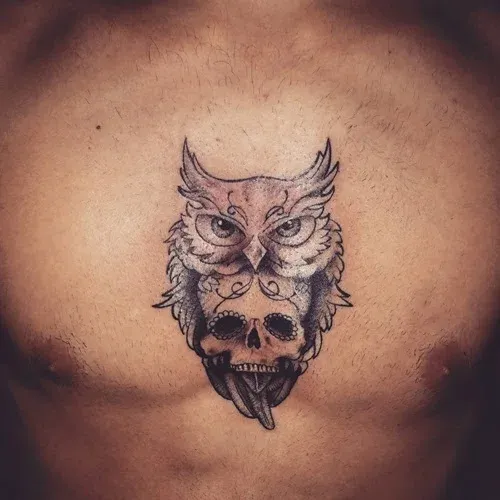 lion skull tattoo