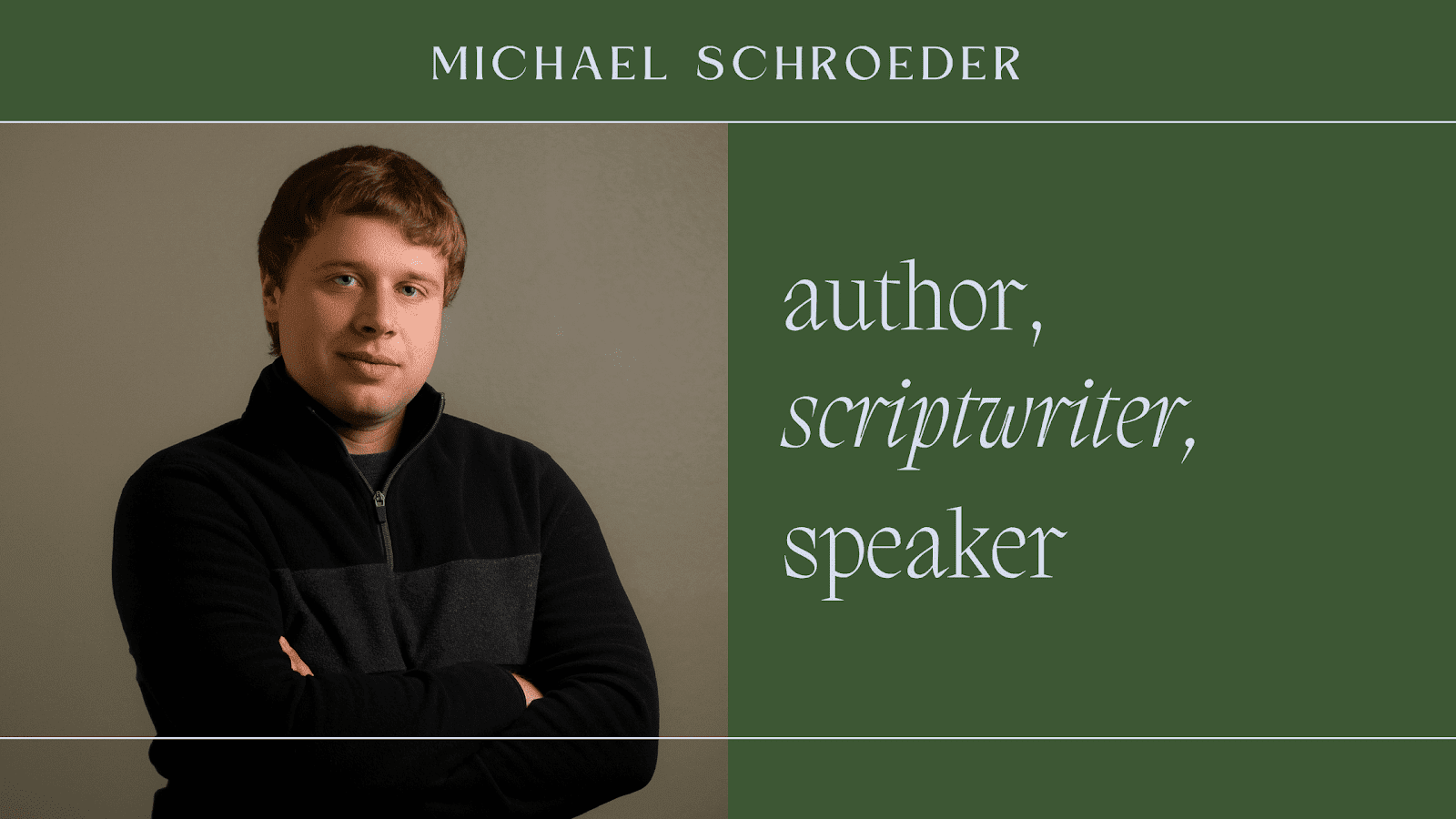 Michael Schroeder, Author