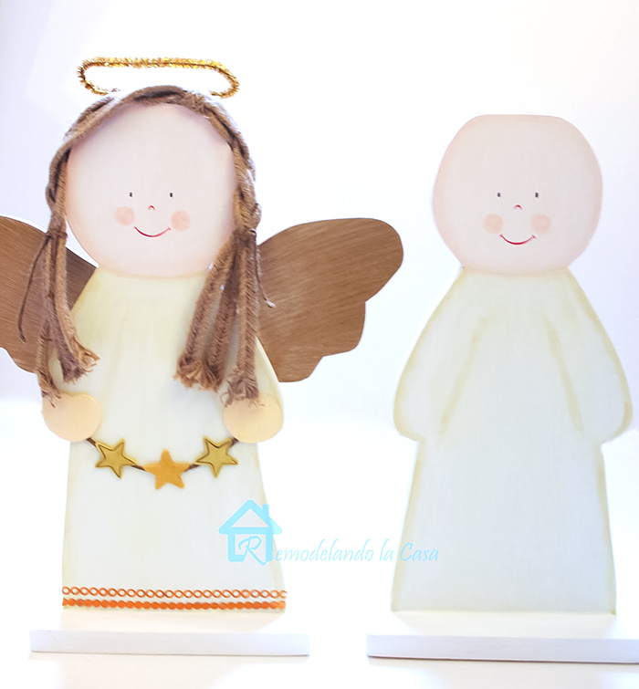 how to make wooden angels