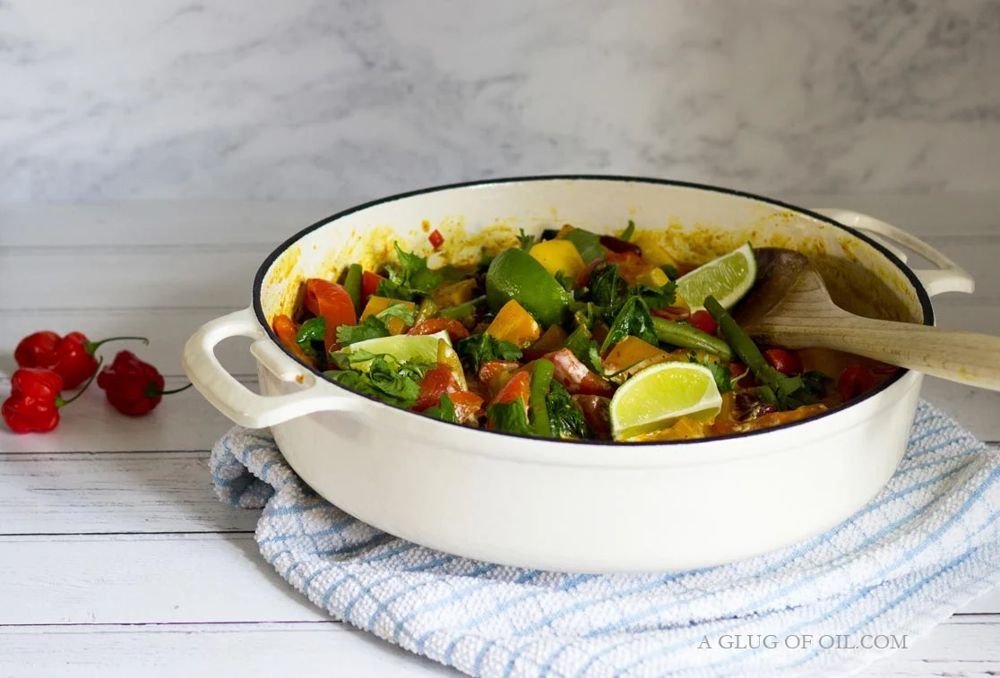 Spicy Butternut Squash Curry with Mango.