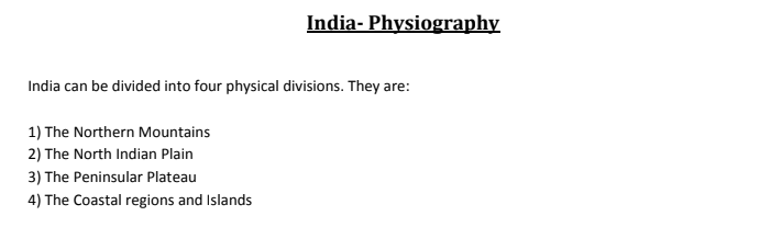 Vision IAS Indian Geography Printed Notes PDF Download