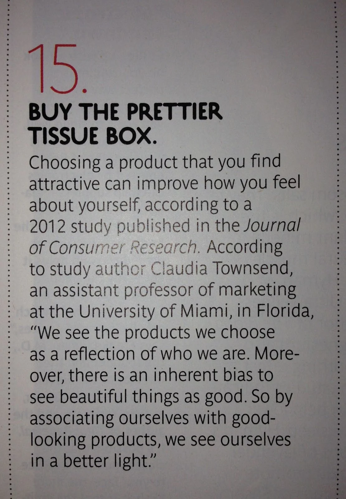 Buy The Prettier Tissue Box article clipping