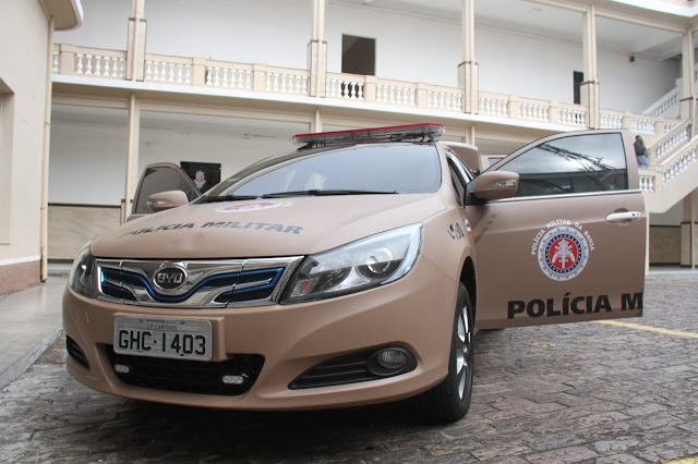 #Bahia: Polícia Militar realiza teste em veículo elétrico