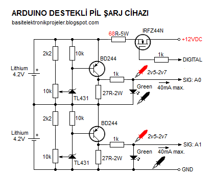 arduino pil şarj devresi