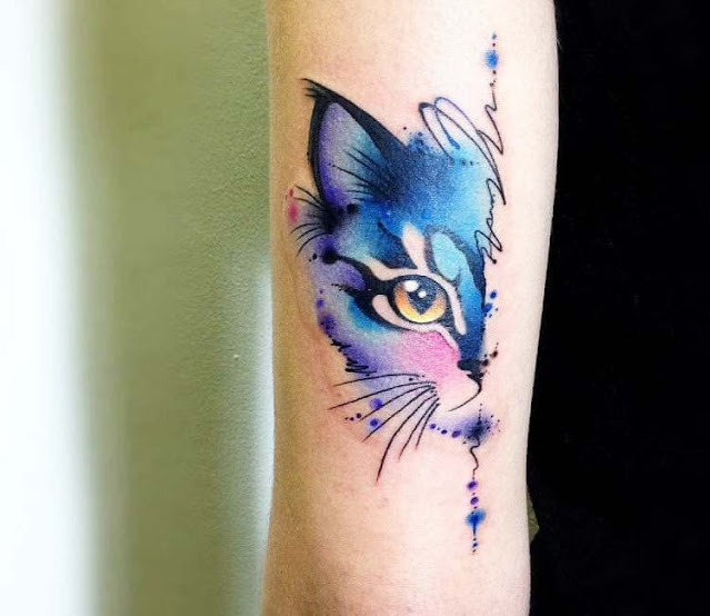 Tatuagens femininas de gatos - 40 fotos e modelos para se inspirar