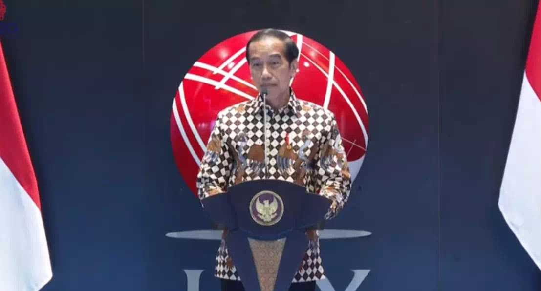 presiden jokowi membuka perdaganagan saham ihsg