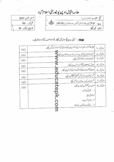 aiou-past-papers-ma-islamic-studies-4618